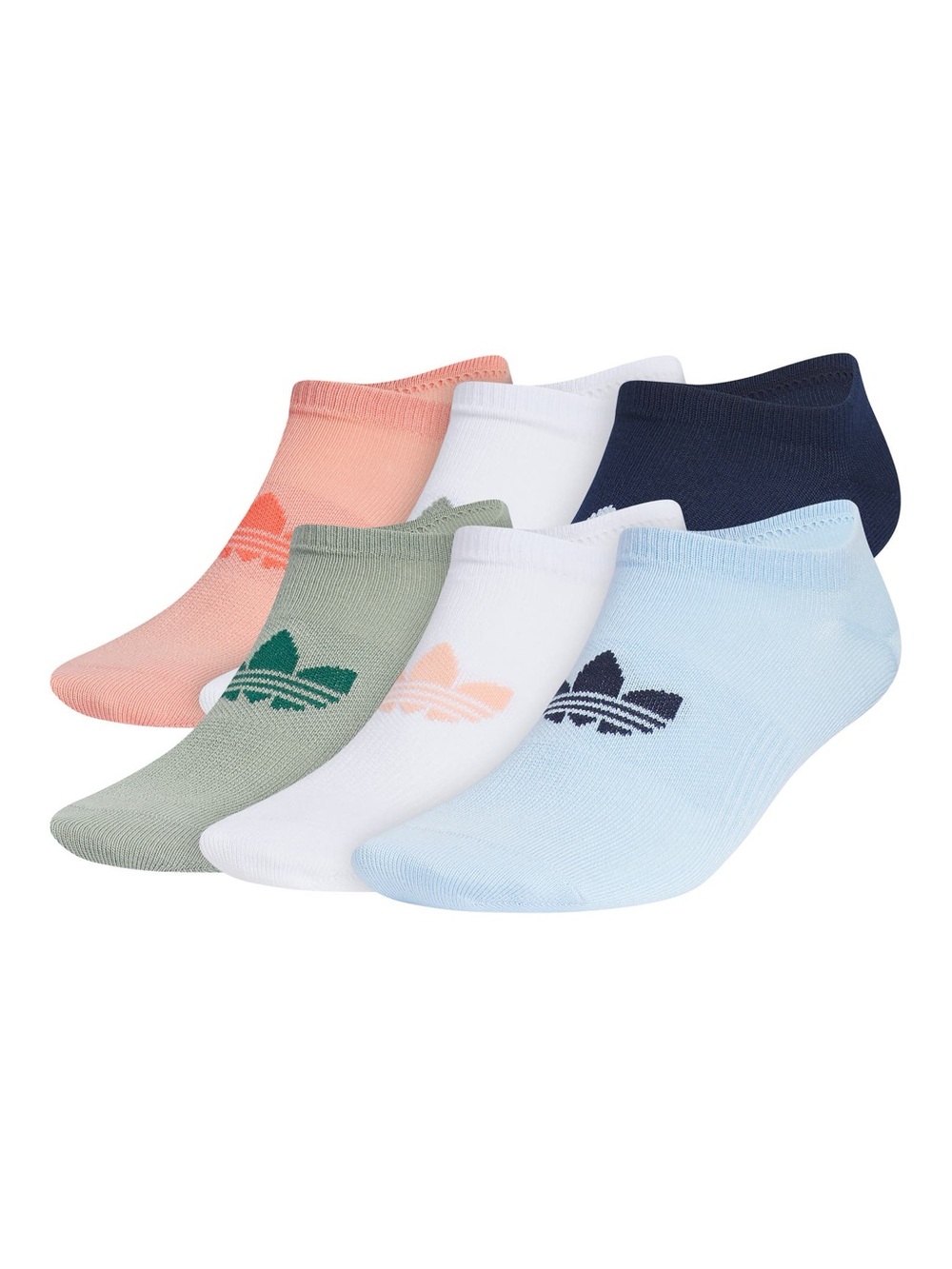 Adidas Originals Women's No-Show Sock 6-Pack - Multicolor